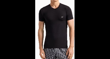 Armani T-shirts met V-hals 2-pack zwart